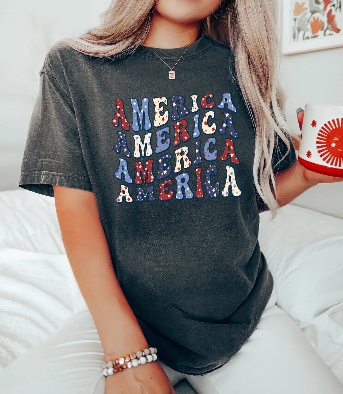America Retro Shirt 4th Of July Shirt America Shirt America Flag Shirt Retro 4th Of July ShirtGift for Independence Day 4th Of July Graphic Tee – Cozy Vibes · Top Pick For Any Outfit