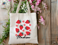 Custom Name Tote Bag Summer Holiday Bag Custom Summer Bag Initial Tote Bag Cute Gift for Her Custom Canvas Tote Logo Full Color Tote Bag – Premium Graphic · Great Gift For Fans