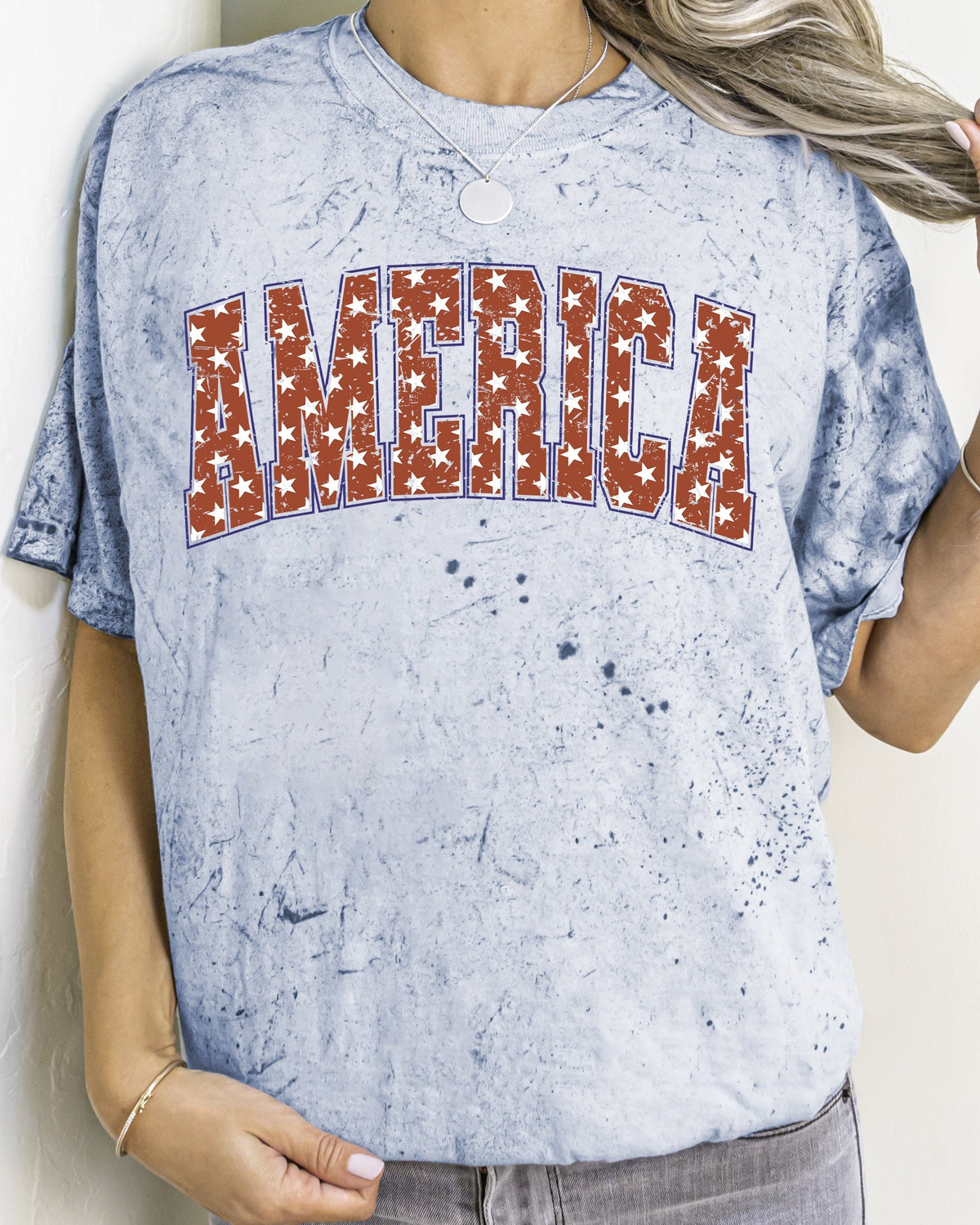 America Patriotic Red Stars 4th of July Color Blast Comfort Colors Tshirt USA Flag Fourth Of July Graphic Tee – Bold Style · Top Pick For Any Outfit