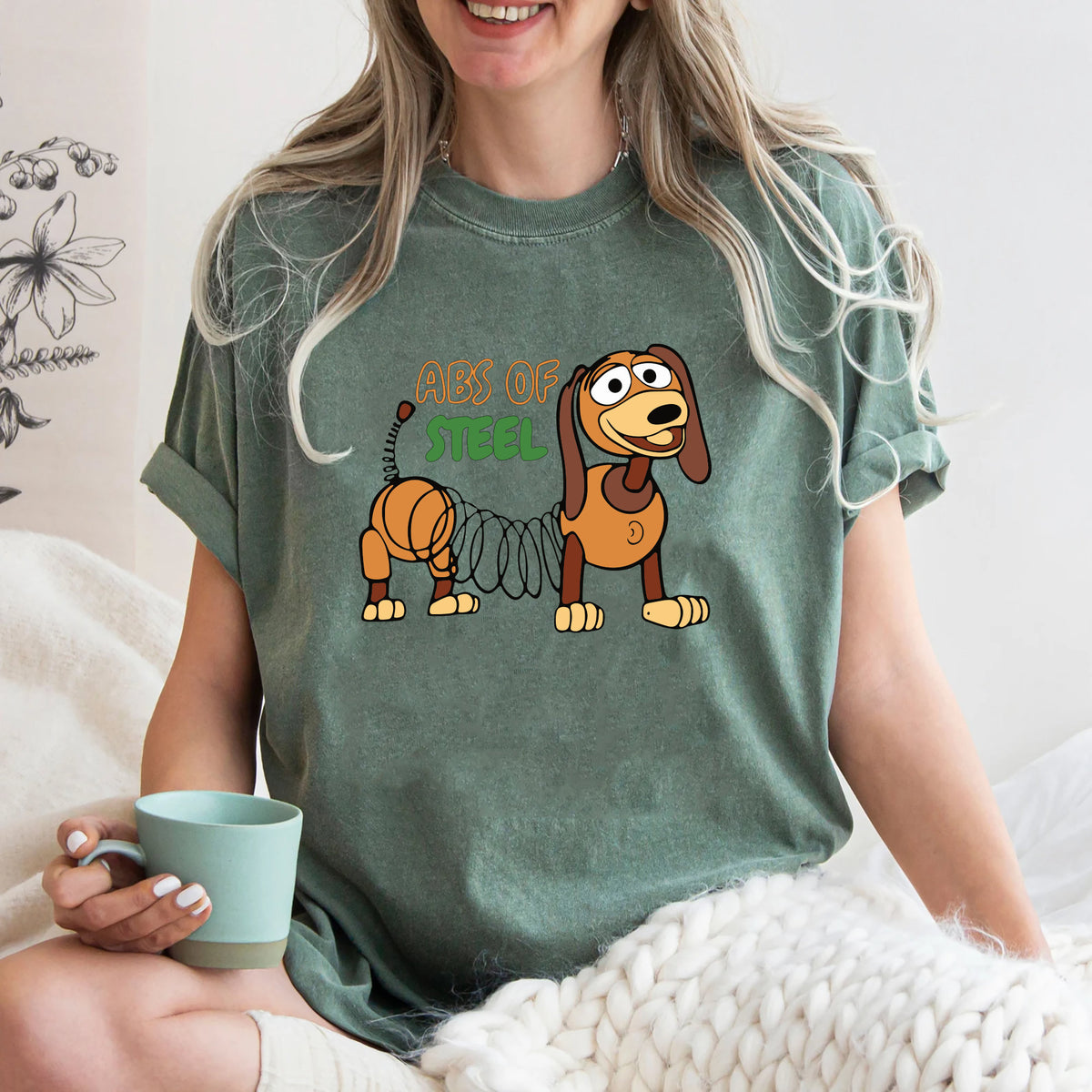 ABS Of Steel Slinky Dog Shirt Toy Story Funny Shirt Great Disney Gift Ideas Men Women Toy Story Slinky Dog Shirt Graphic Tee – Premium Graphic · Must-Have Style