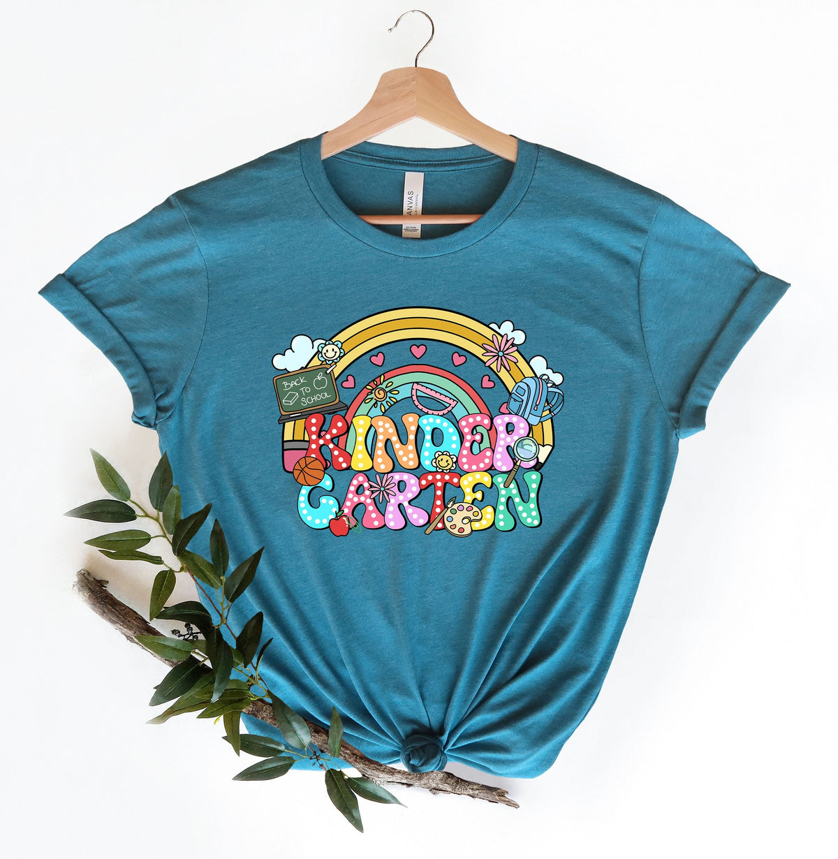 Kindergarten Teacher ShirtCute Kindergarten Rainbow Tee Kindergarten Teacher Team Kinder Squad Kindergarten Teacher Outfit Teacher Tee Graphic Tee – Easygoing Wear · Top Pick For Any Outfit