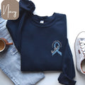 Personalized Prostate Cancer Sweatshirt with Name Prostate Cancer Awareness I Wear Light Blue Cancer Shirt Sweatshirt Long Sleeve Tee Sweatshirt – Feel-Good Design · Trending Graphic Apparel