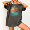 Summer Sunset Beach Vibes Palm Tree Lined Hot Girl Summer Tshirt Comfort Colors Tee Graphic Tee – Aesthetic Look · Top Pick For Any Outfit
