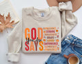 God Says You Are SweatshirtFall Coquette Bow SweatshirtFall Pumpkin ShirtChristian SweatshirtFall Religious SweatshirtChristian Shirt Sweatshirt – Warm & Stylish · Great Gift For Fans