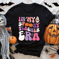 In My Spooky Teacher Era Shirt Personalized Any Text Back to School Shirt Teacher Halloween Sweatshirt Teacher Halloween Shirt Fall Gift Sweatshirt – Bold Style · Trending Graphic Apparel