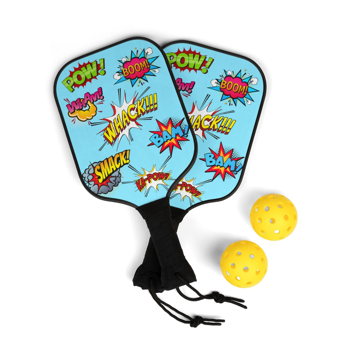 Pickleball Set Pickleball Paddle Balls Kit Whack Pow Bam Design Pickleball Accessories Pickleball Gear Pickleball Equipment Graphic Tee – Easygoing Wear · Great Gift For Fans