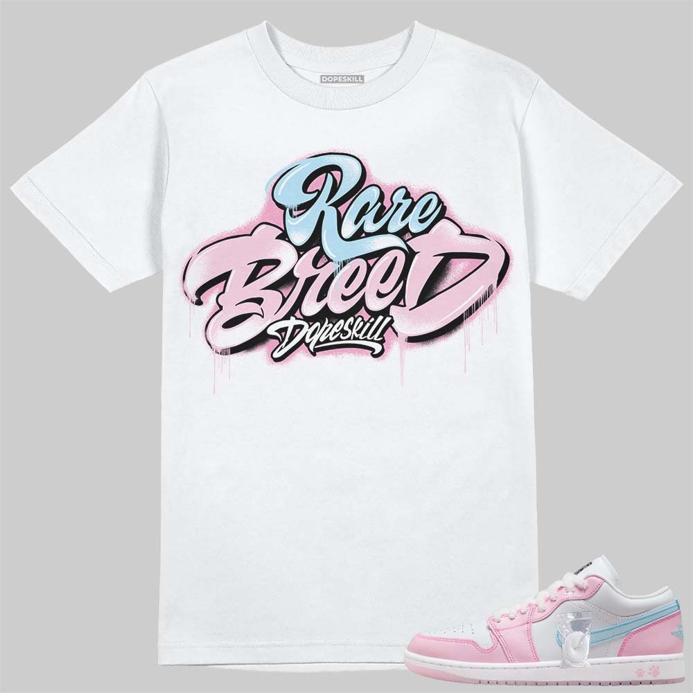 Paw Print Pink Foam 1s DopeSkill Unisex Shirt Rare Breed Type Graphic Graphic Tee – Everyday Comfort · Perfect For Daily Wear