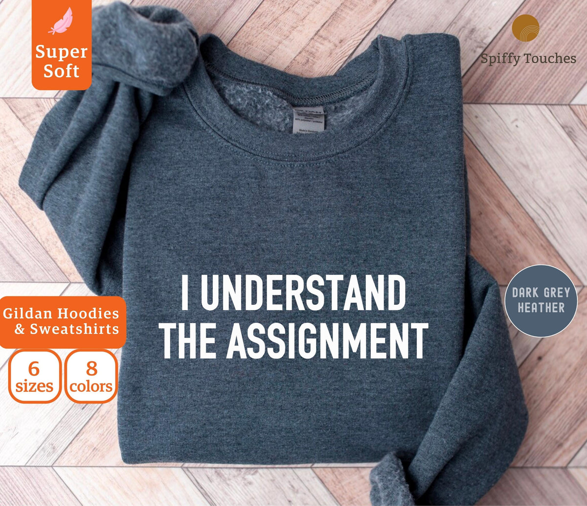 I Understand the Assignment Sweatshirt Political Hoodie Assignment Sweater Kamala Supporters Coconut Army LFG 2024 Election Sweatshirt Hoodie – Bold Style · Trending Graphic Apparel