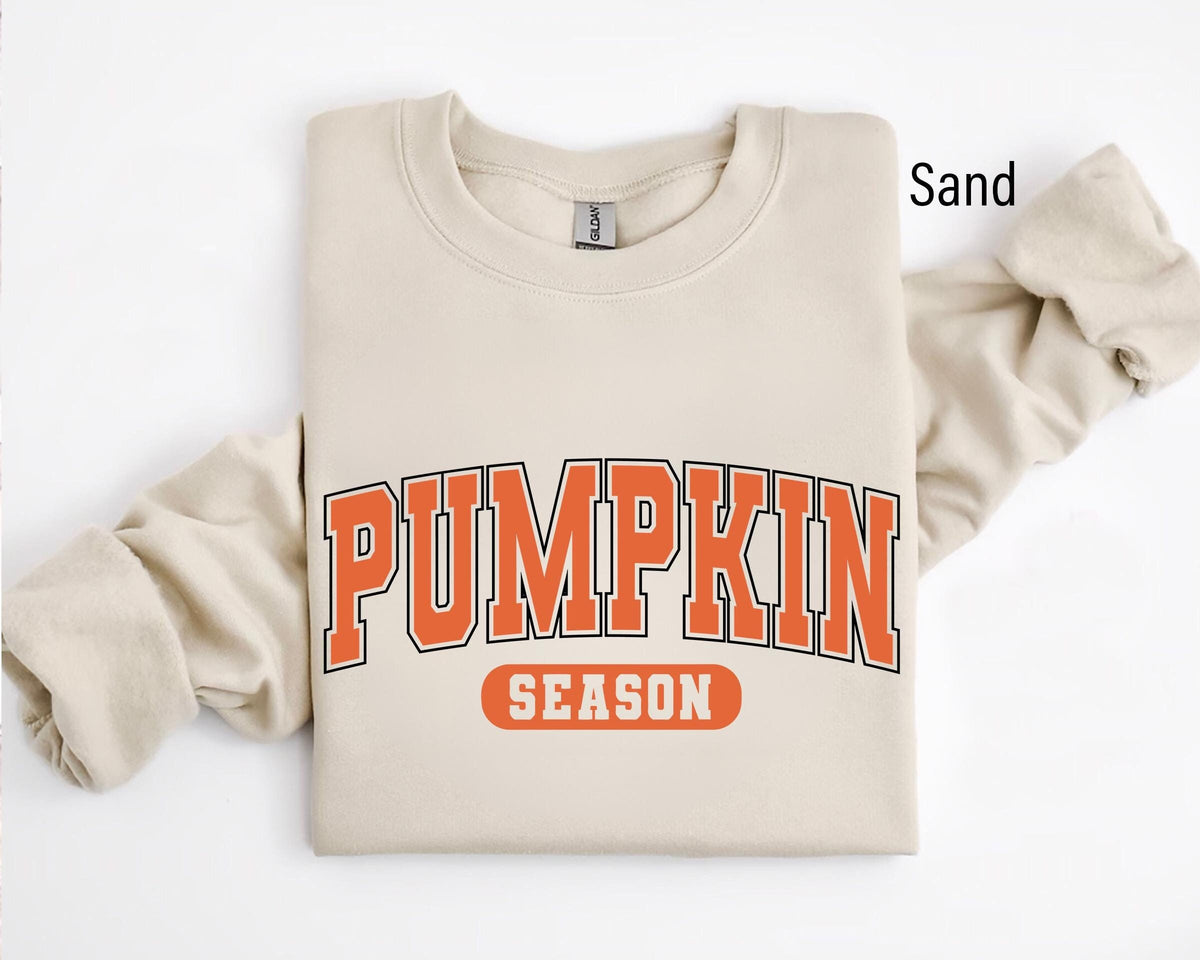 Pumpkin Season Sweatshirt Thanksgiving Fall Sweatshirt Autumn Sweatshirt Cute Fall Sweatshirt Halloween Sweatshirts For Women Pullover Sweatshirt – Premium Graphic · Perfect For Daily Wear