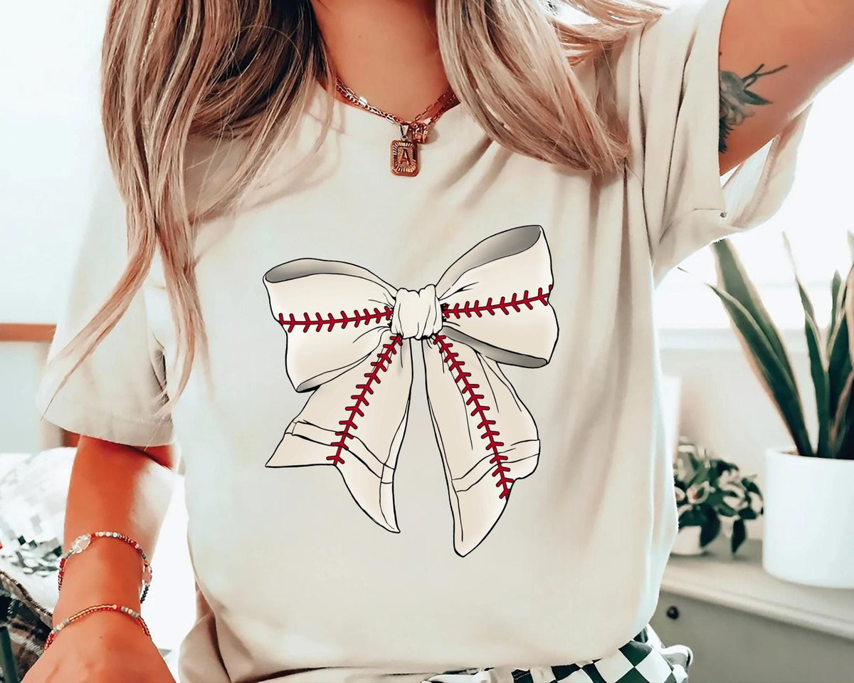 Coquette Baseball Sweatshirt Baseball Mom Shirt Game Day Shirt Fall Baseball Season Tee Baseball Bow Shirt Sweatshirt – Feel-Good Design · Top Pick For Any Outfit