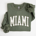 Miami Football Sports Game Day Big Game Touchdown Tailgate Party University College State Sweatshirt Crew Neck Team Sweatshirt – Bold Style · Trending Graphic Apparel