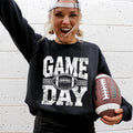Game Day Varsity Football Sports Big Game Touchdown Tailgate Party Sweatshirt Crew Neck Team Sweatshirt – Soft Feel · Great Gift For Fans
