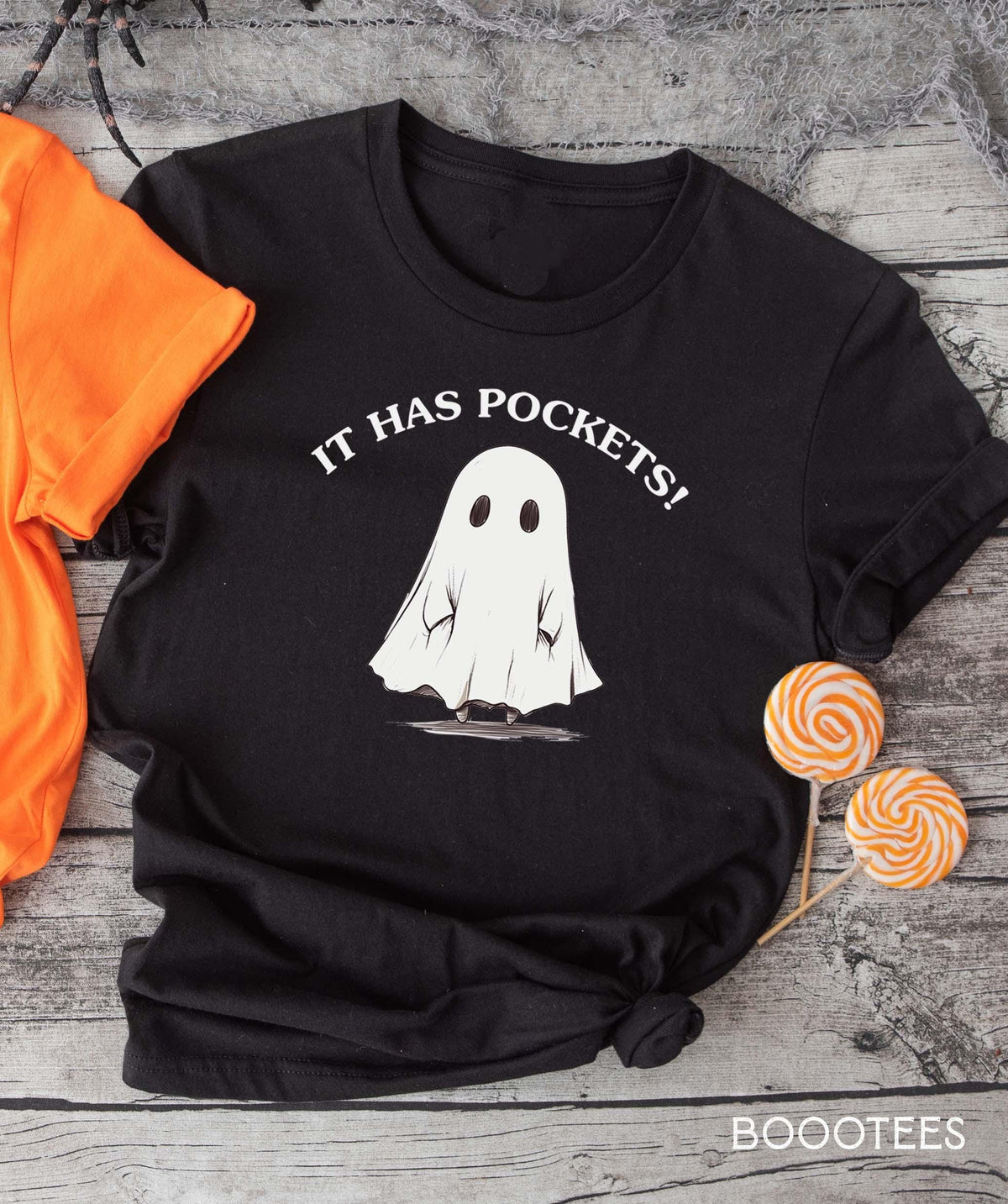 It Has Pockets Tshirt Halloween Funny Ghost Shirt Gift Idea For Her Him T shirt Tee Tees T Present For Spooky Fall Season Lover Treat Graphic Tee – Easygoing Wear · Great Gift For Fans