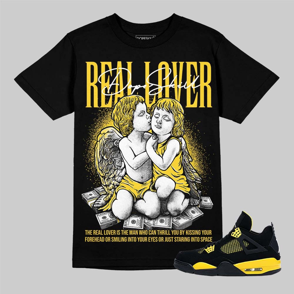 Streetwear Graphic Tee Thunder 4s Unisex Graphic Tshirt DopeSkill Shirt To Match Sneaker Hip Hop Shirt Real Lover Graphic Graphic Tee – Soft Feel · Must-Have Style
