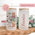 Women in Science 16oz Iced Coffee Cup with Floral Design Personalized STEM Gift for Women Scientists Women in STEM Iced Coffee Cup Graphic Tee – Soft Feel · Great Gift For Fans