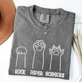 Rock Paper Scissors Cat Mom Cat Funny Feline Pet Tshirt Comfort Colors Tee Gift Garment Dyed Graphic Tee – Fan Favorite · Must-Have Style