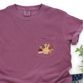 Thanksgiving Turkey Colorful Plaid Pocket Tee Comfort Colors Tshirt Pocket Print Gift Graphic Tee – Bold Style · Top Pick For Any Outfit