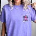 Mama Lightening Bolt Leopard Print Pink Pocket Tee Comfort Colors Tshirt Pocket Print Gift Graphic Tee – Easygoing Wear · Perfect For Daily Wear