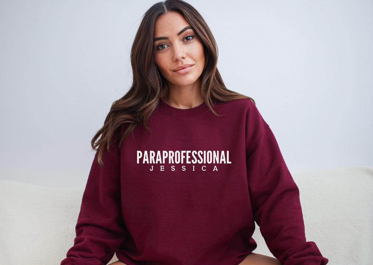 Paraprofessional shirt sweatshirt hoodie long sleeve gift Personalized Paramedic para squad teacher aide Hoodie – Soft Feel · Top Pick For Any Outfit