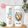 Custom Art Teacher Christmas Tumbler Personalized Name Gift Its a Good Day to Make Art Holiday Art Teacher Gift Graphic Tee – Bold Style · Must-Have Style