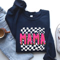 Mama Checkered Vibrant Retro Vintage Sweatshirt Crewneck Sweater Gift Sweatshirt – Feel-Good Design · Perfect For Daily Wear