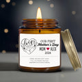 Our First Mother39s Day Soy Candle Custom Candle For Mom Special Gift Candle for Mother Mama Keepsake Candle PC 19MOM Graphic Tee – Soft Feel · Top Pick For Any Outfit
