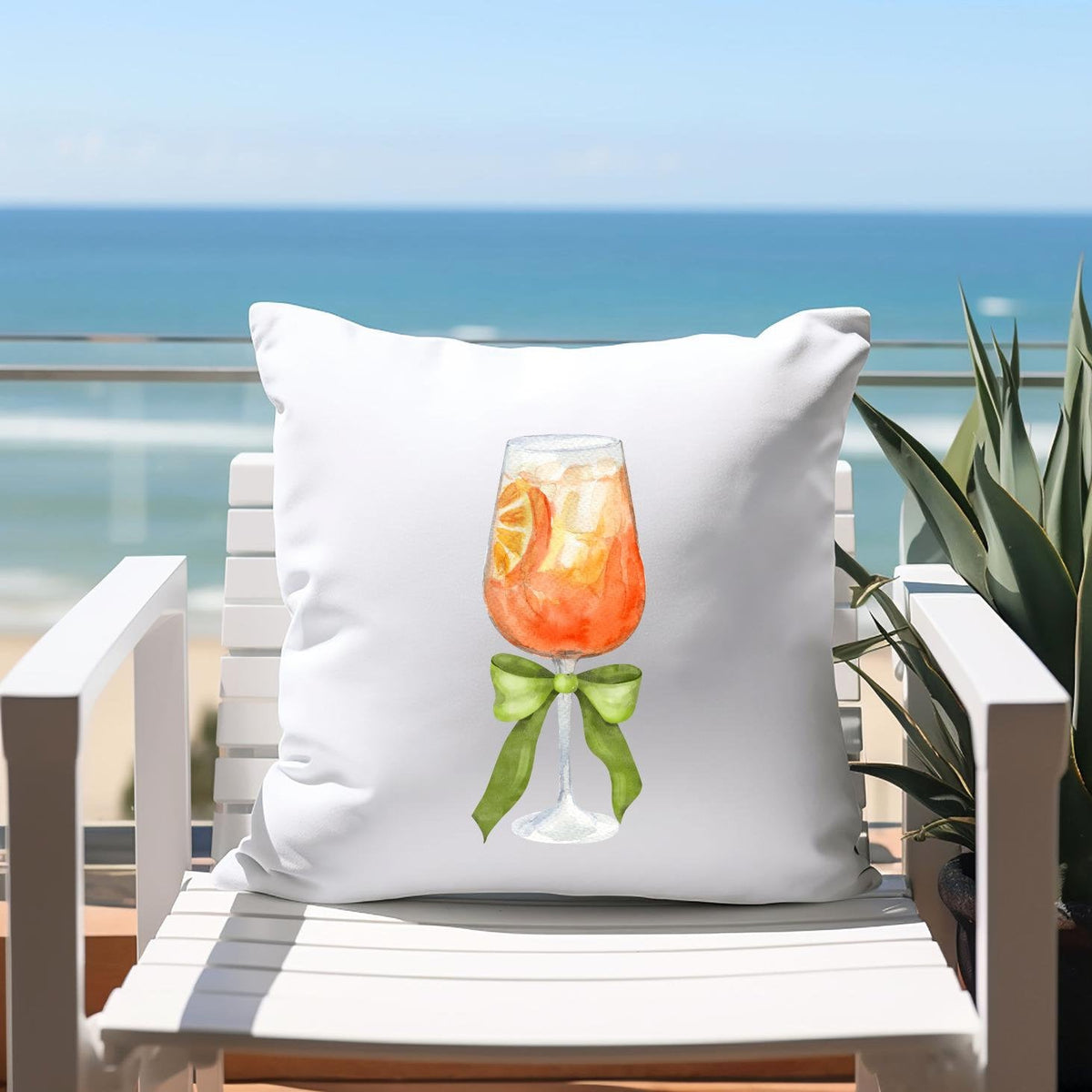 Aperol Spritz Green Bow Square Pillow Spritz Throw Pillow Cocktail Decor Square Decorator Throw Pillow Aperol Spritz Lover Gift Graphic Tee – Aesthetic Look · Must-Have Style