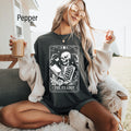 The Reader Tarot Card Shirt Skeleton Reading Shirt Unisex Tarot Card Shirt Book Lover Gift Bookish GiftTarot Lover Gift Graphic Tee – Feel-Good Design · Trending Graphic Apparel