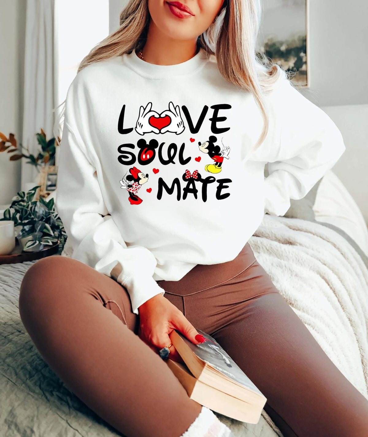 Love Soul Mate Tee Disney Valentine Tee Mickey Lover Shirt Minnie Lover Tee Valentine Trip Tee Gift For Darling Graphic Tee – Everyday Comfort · Must-Have Style