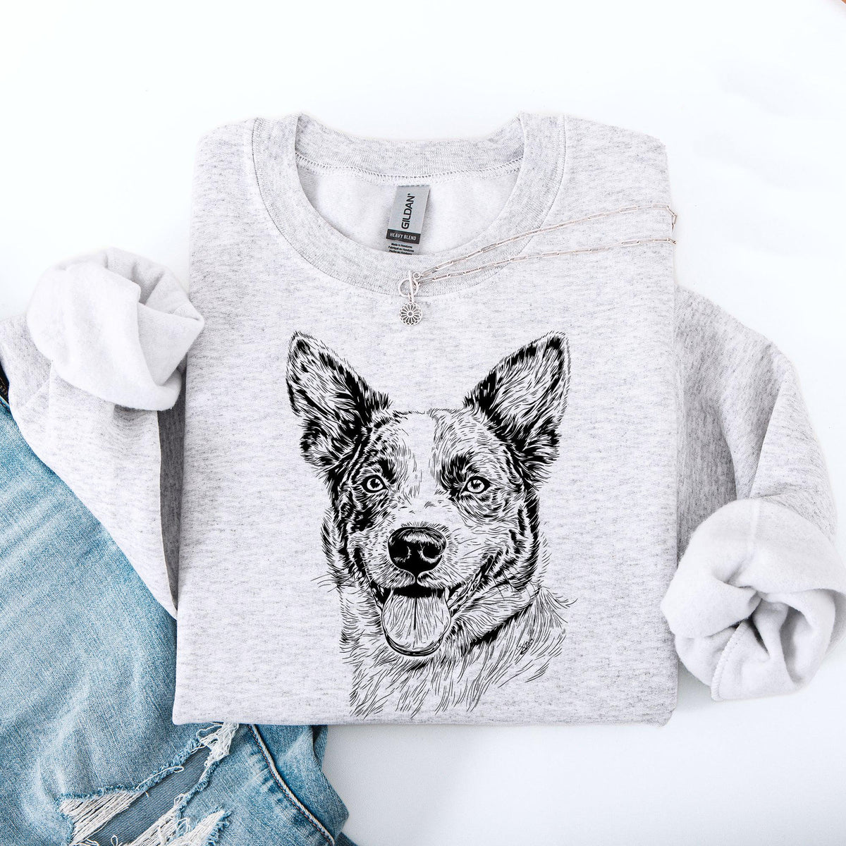 Australian Cattle Blue Heeler Pet Dog Breed Sweatshirt Animal Lover Sweater Crewneck Crew Neck Sweatshirt – Bold Style · Must-Have Style