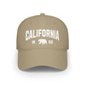 California Black Bear Low Profile Cap Retro Varsity Cali Cap with Black Bear Emblem Golden State Collegiate Style California Gift Graphic Tee – Warm & Stylish · Perfect For Daily Wear