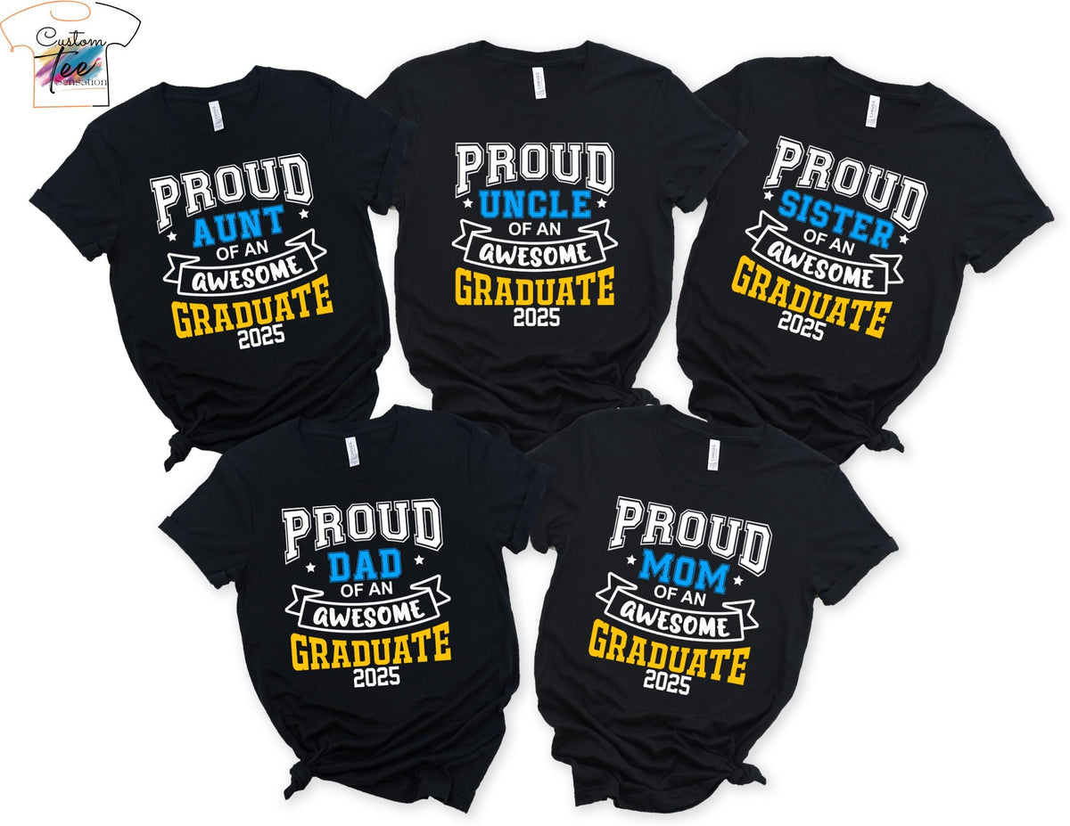 2025 Graduation Family Shirts Proud Family 2025 Graduate 2025 Graduate Shirts Group Grad Shirt Personalized Grad Family Tees Graduate Graphic Tee – Warm & Stylish · Must-Have Style