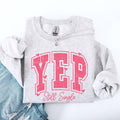 Yep Still Single Funny Valentine39s Day Love Funny Single Hearts Sweatshirt Crewneck Crew Neck Sweater Cupid Sweatshirt – Everyday Comfort · Trending Graphic Apparel
