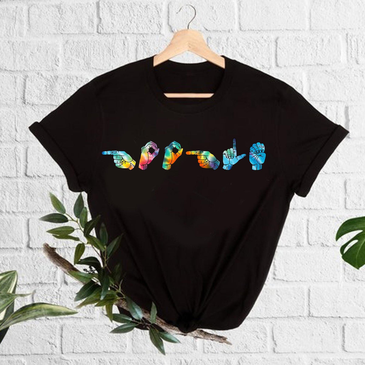 Personalized Sign Language Shirt Custom Name Hand Sign Language T Shirt Custom ASL Shirt Sign Language Gift for Men Women Deaf Pride Tee Graphic Tee – Warm & Stylish · Top Pick For Any Outfit