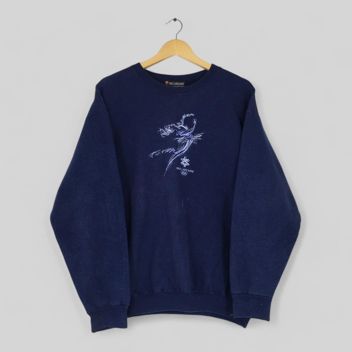 Vintage 2002 Winter Olympics Salt Lake Sweatshirt Medium XIX Olympic Winter Games Crewneck Salt Lake 2002 Olympics Blue Sweater Size M Sweatshirt – Easygoing Wear · Trending Graphic Apparel