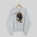 Vintage 90s American Bald Eagles Wildlife Sweatshirt Large Alaska Eagle Wildlife Graphics Crewneck Bald Eagles Animal Habitat Sweater Size L Sweatshirt – Feel-Good Design · High-Quality Print