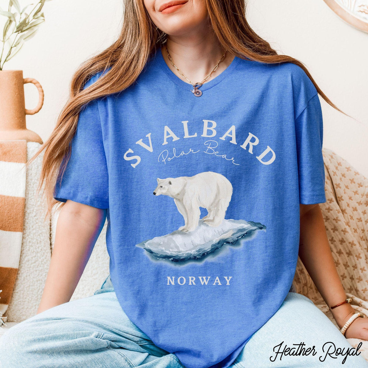 Svalbard Norway Shirt Polar Bear Norway Tee Arctic Wildlife Crewneck Pullover Soft Unisex Shirt for Arctic Explorers and Nature Lovers Graphic Tee – Aesthetic Look · Great Gift For Fans
