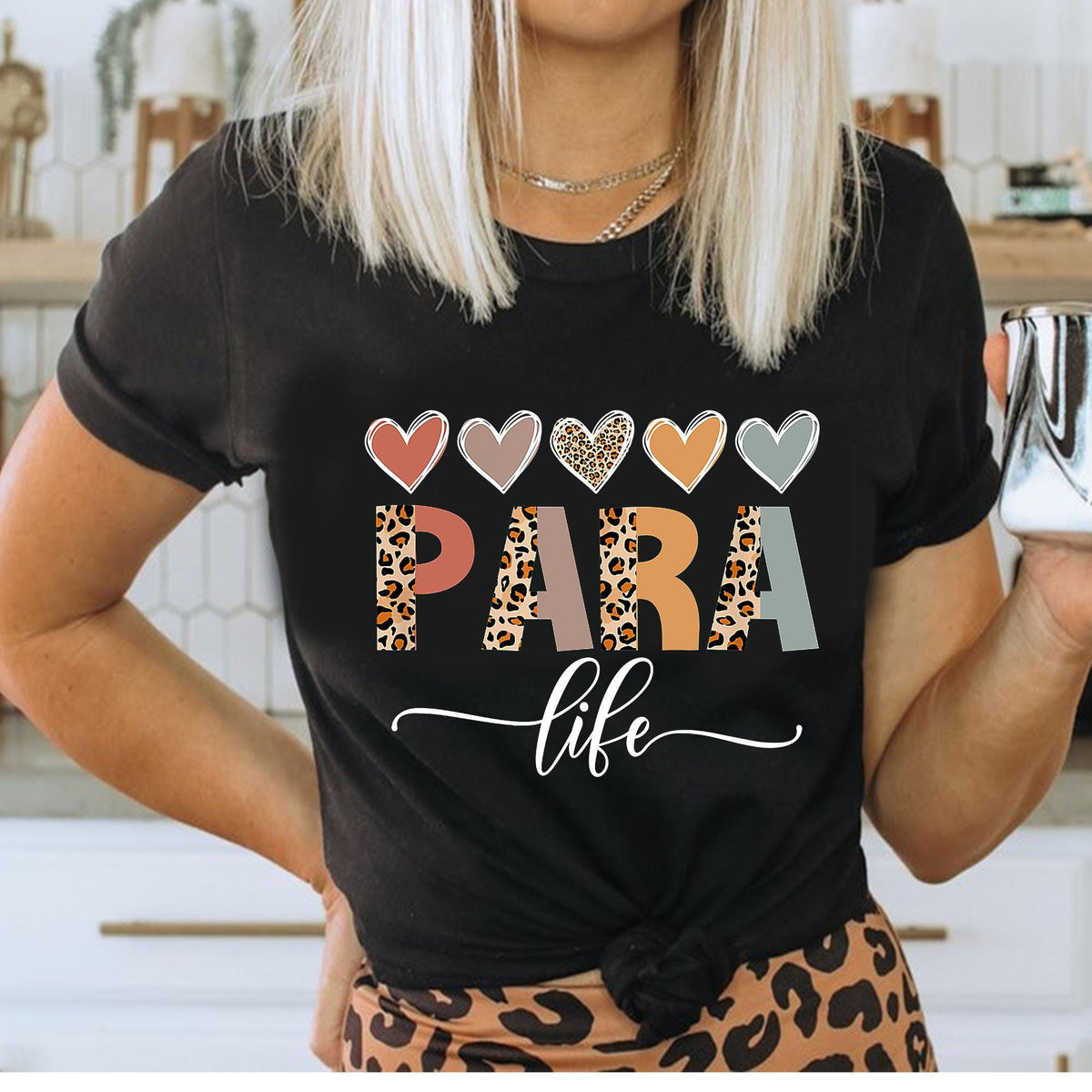 Para Life Leopard SweatshirtSpecial Education Teacher Shirt Paraprofessional SweaterTeacher Assistant Tee Para Paraprofessional Gift Sweatshirt – Premium Graphic · High-Quality Print