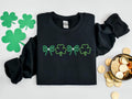 Embroidered Shamrock Sweatshirt Embroidered Irish Sweatshirt Embroidered Coquette Bow Irish Shirt Embroidered St Patricks Day Shirt Sweatshirt – Cozy Vibes · High-Quality Print