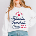Brave Baseball Sweatshirt Atlanta Baseball Crewneck Brave Tailgate and Game Day Gift for Brave Fans and Baseball Lovers Sweatshirt – Aesthetic Look · Must-Have Style