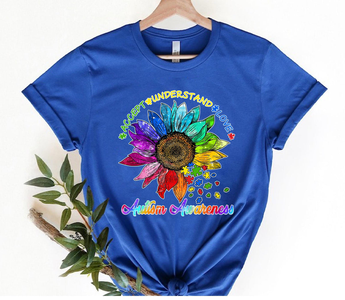 Accept Understand Love Autism Awareness T Shirt Autism Puzzle Shirt Autism Awareness Support Gift Gift For Autism Mom Autism Dad Graphic Tee – Premium Graphic · Great Gift For Fans