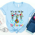 Autism Awareness Its Ok To Be Different T Shirt Autism Puzzle Shirt Autism Awareness Support Gift Gift For Autism Mom Dad Graphic Tee – Easygoing Wear · Must-Have Style