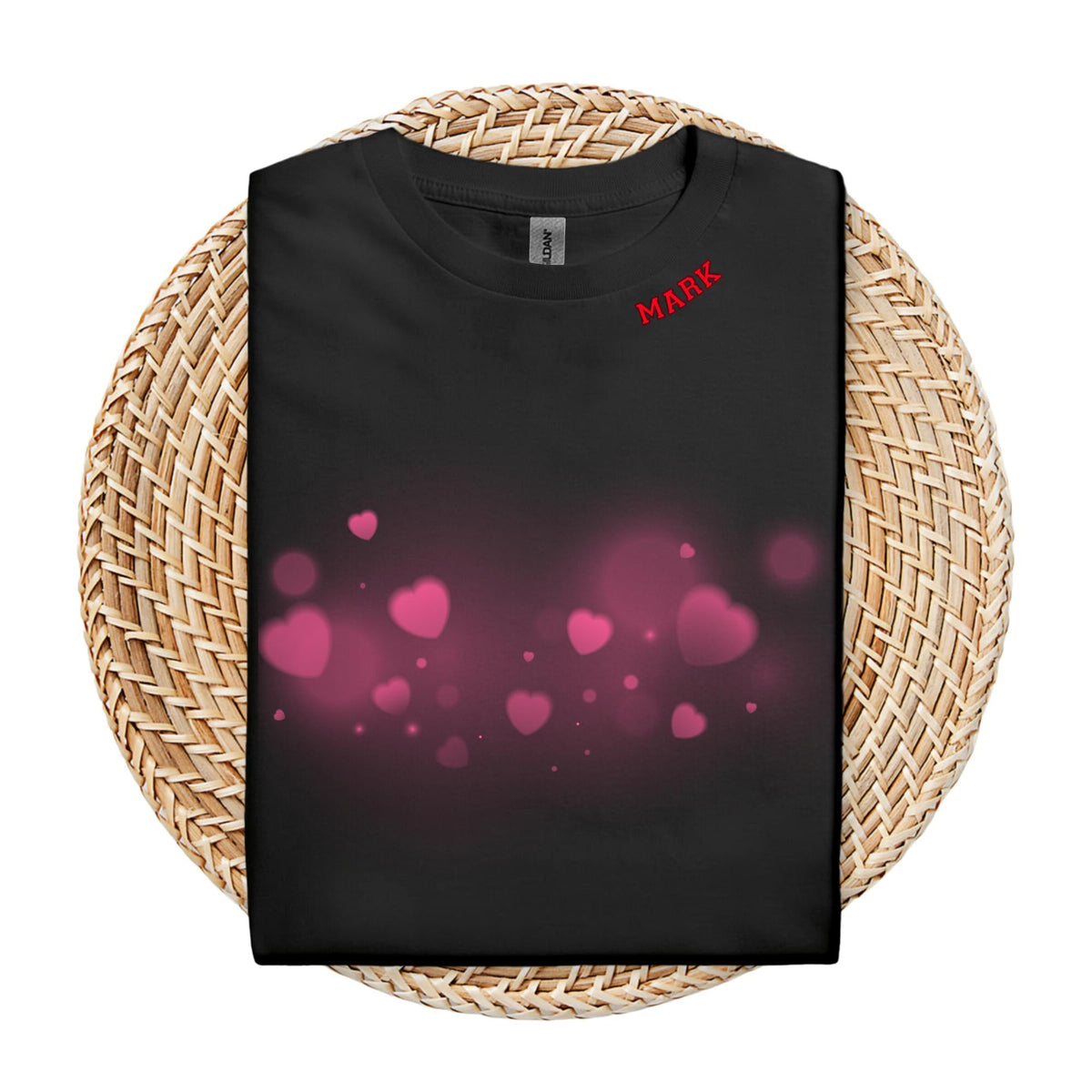 Custom Text Design Tshirts Personalized Writing Shirts Matching Family Shirts Text on Neck Shirts gift for her gift for him Graphic Tee – Fan Favorite · Top Pick For Any Outfit