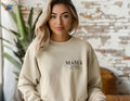 Custom Mama Sweatshirt Custom Mama Shirts Mama 2025 Gift Mama shirts Est mama TShirt New Mom Gift Best Mom Ever Shirt Mom To be Sweatshirt – Easygoing Wear · Trending Graphic Apparel