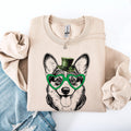 Corgi Adorable Dog St Patrick39s Day Lucky Irish Sweatshirt Crewneck Crew Neck Sweater Sweatshirt – Easygoing Wear · Top Pick For Any Outfit
