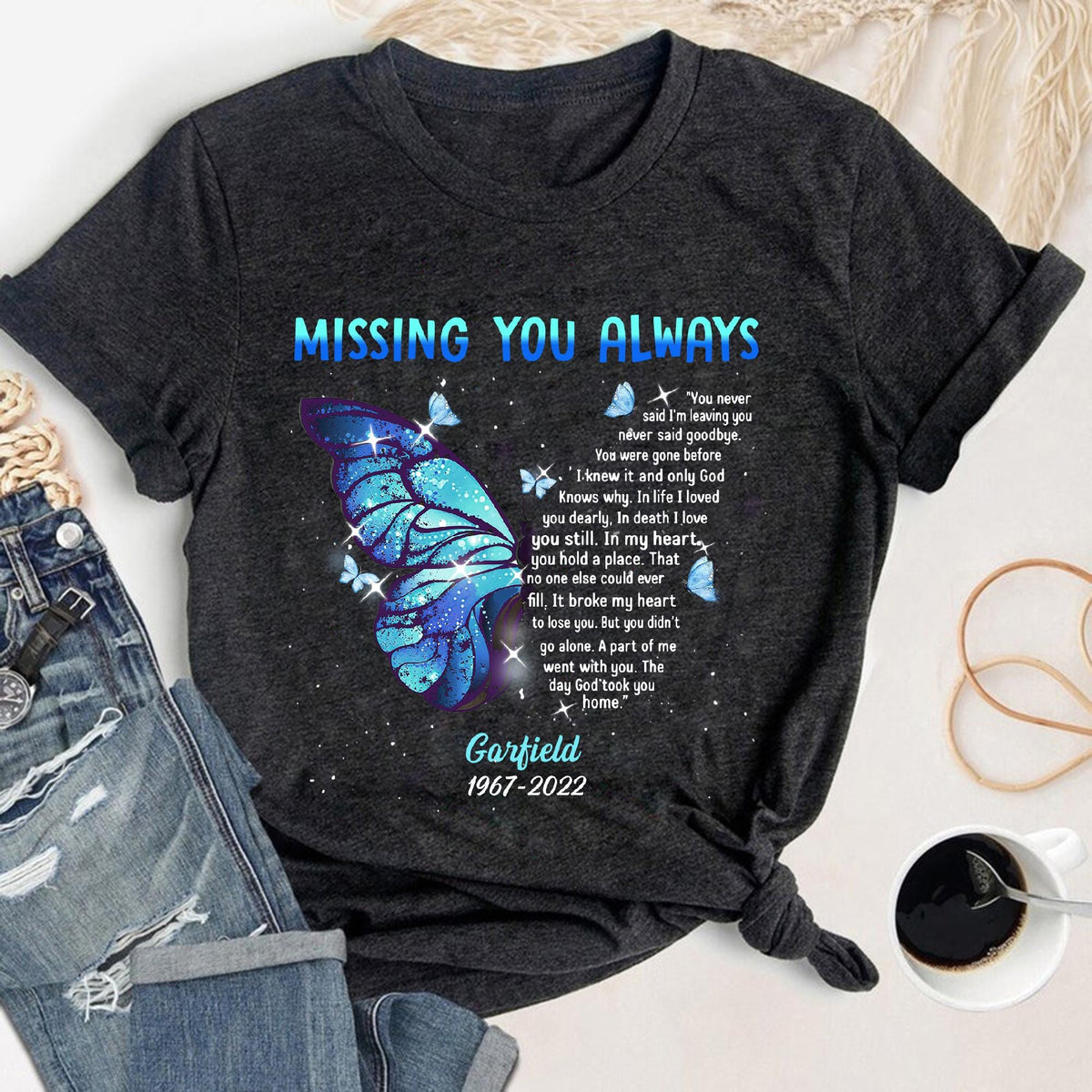 Custom Name Date Missing You Always Shirt Memorial T shirt Personalized Memory Family Shirt Rip Sweatshirt Rest In Peace Shirt Sweatshirt – Easygoing Wear · Great Gift For Fans