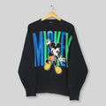 Vintage 90s Mickey Mouse Disney Sweatshirt Medium Mickey Mouse Spell Out Printed Logo Sweater Walt Disney Mickey Cartoon Crewneck Size M Sweatshirt – Bold Style · High-Quality Print