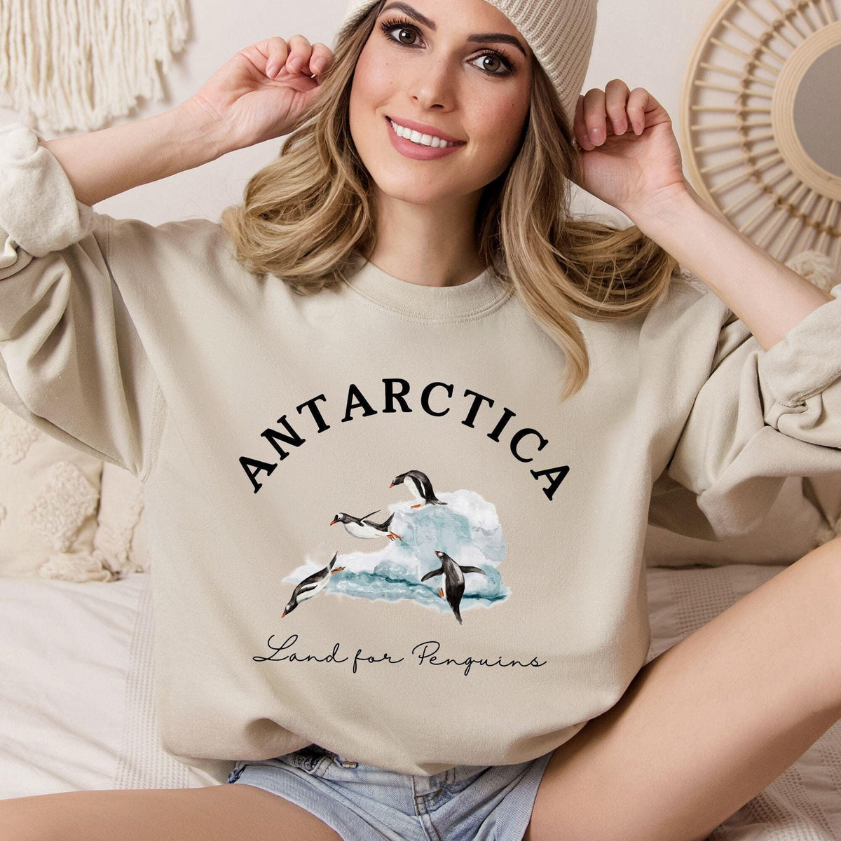 Antarctica Sweatshirt Penguin Sweater Penguin and Arctic Animal Lover Gift Winter Crewneck for Honeymoon Cruise and Travel Enthusiast Sweatshirt – Easygoing Wear · Top Pick For Any Outfit