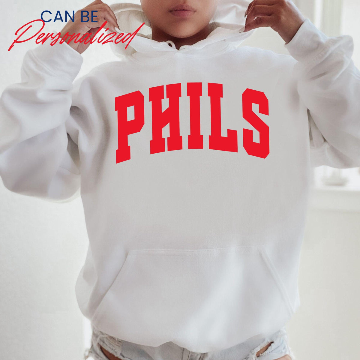 Philadelphia Baseball Hooded Sweater Philly Baseball Hoodie Philly Game Day and Tailgate Gift for Philly Fan Philly Varsity Pullover Hoodie – Soft Feel · Top Pick For Any Outfit