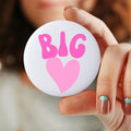 Sorority Big Heart Game Day Pin Button Pink Heart Sorority Big Pin Sorority Game Day Button Graphic Tee – Aesthetic Look · Top Pick For Any Outfit